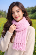 Women's Handwoven Knitted Muffler – Soft, Warm & Timeless